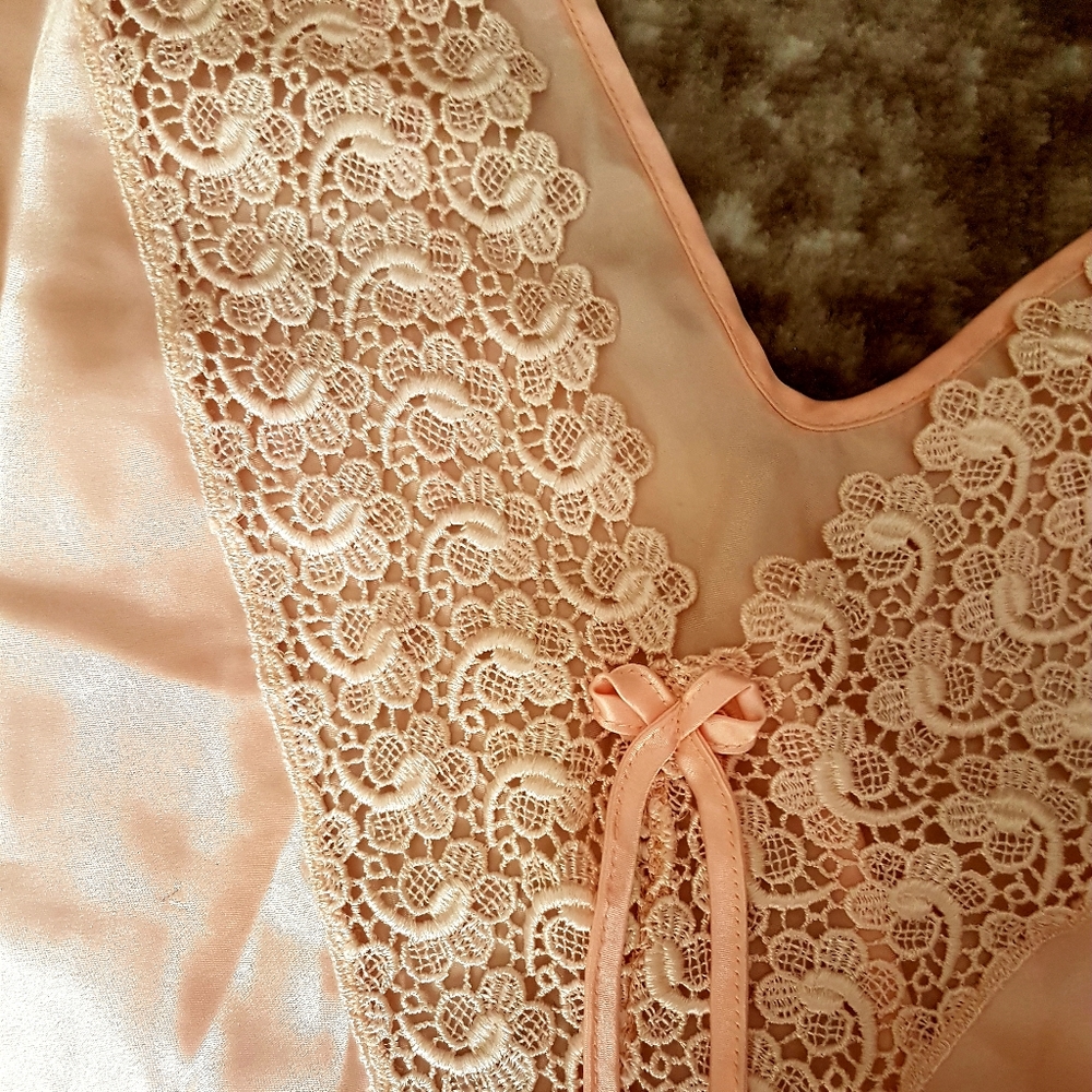 Satin nightgown plus size